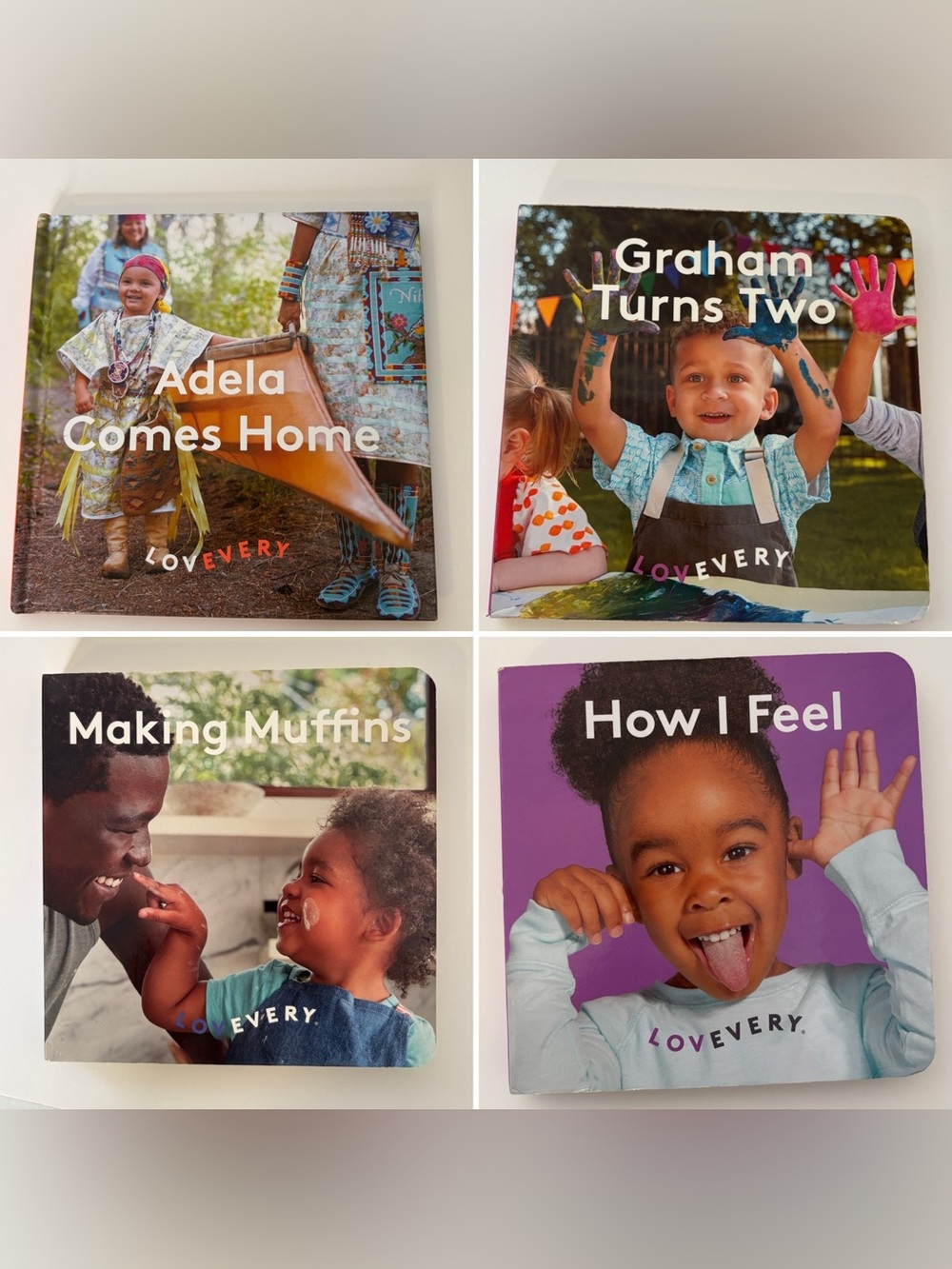 Lovevery 4 Books Bundle Toddler Montessori Learning & Feeling Topics